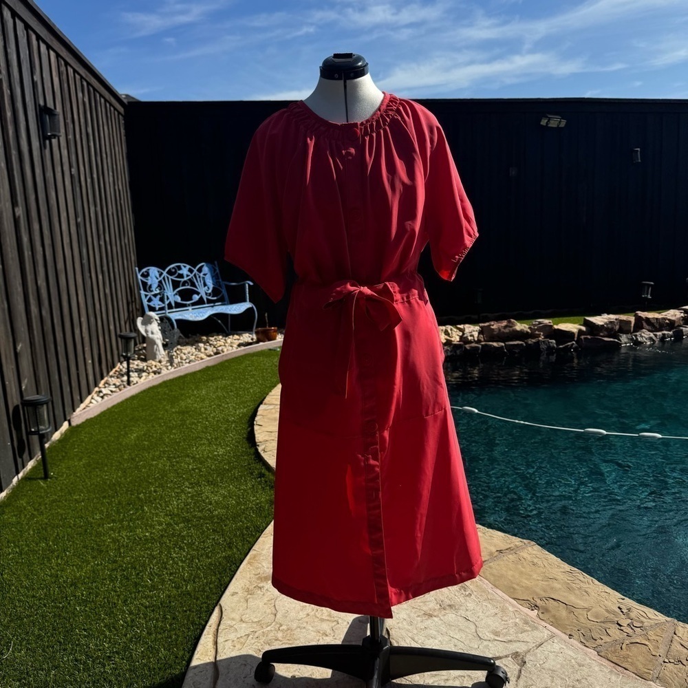 Prologue Coral Midi Dress with Dolman Sleeves - Picture 7 of 12
